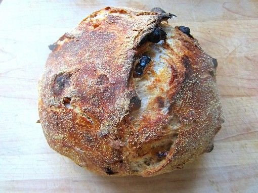 Italian Whole- Wheat Walnut-Raisin Bread